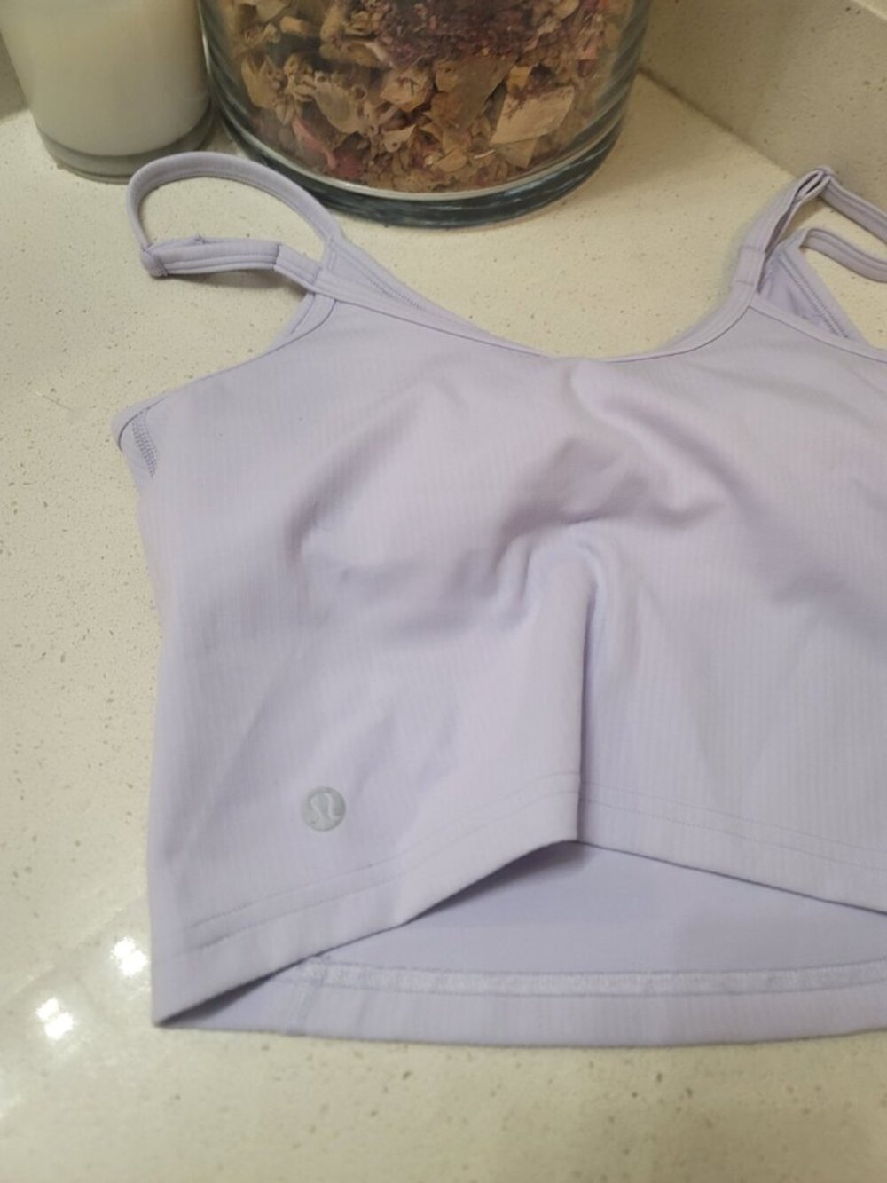 Lululemon Wunder Train Strappy Ribbed Tank Top Violet Verbena Size 4 - Picture 5 of 6
